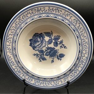 NEW Johnson Brothers Chelsea Rose 8-3/4” Flat Rim Soup Bowl England